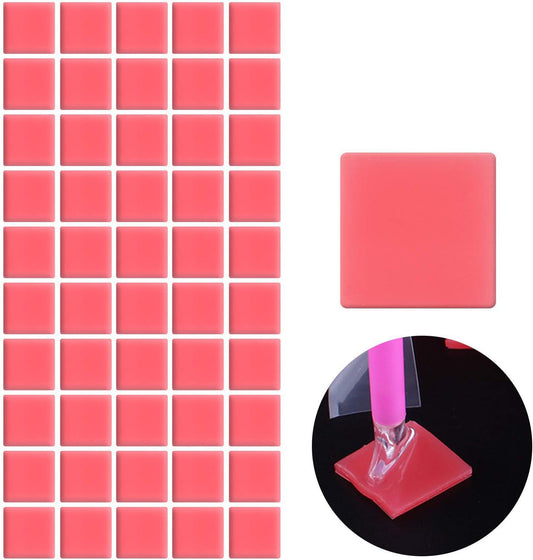 Painting Glue Clay DIY Diamond Embroidery Wax Tool Set (Red 60 Pcs)