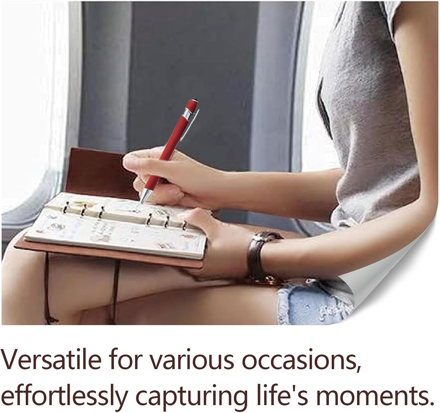 Refillable Leather Journals Notebook A6(7×5Inch) Lined Paper Travel Diary Women'S Small Pocket Notebook, Journals to Write in for Women Best Gift for Teens(Wine Red)
