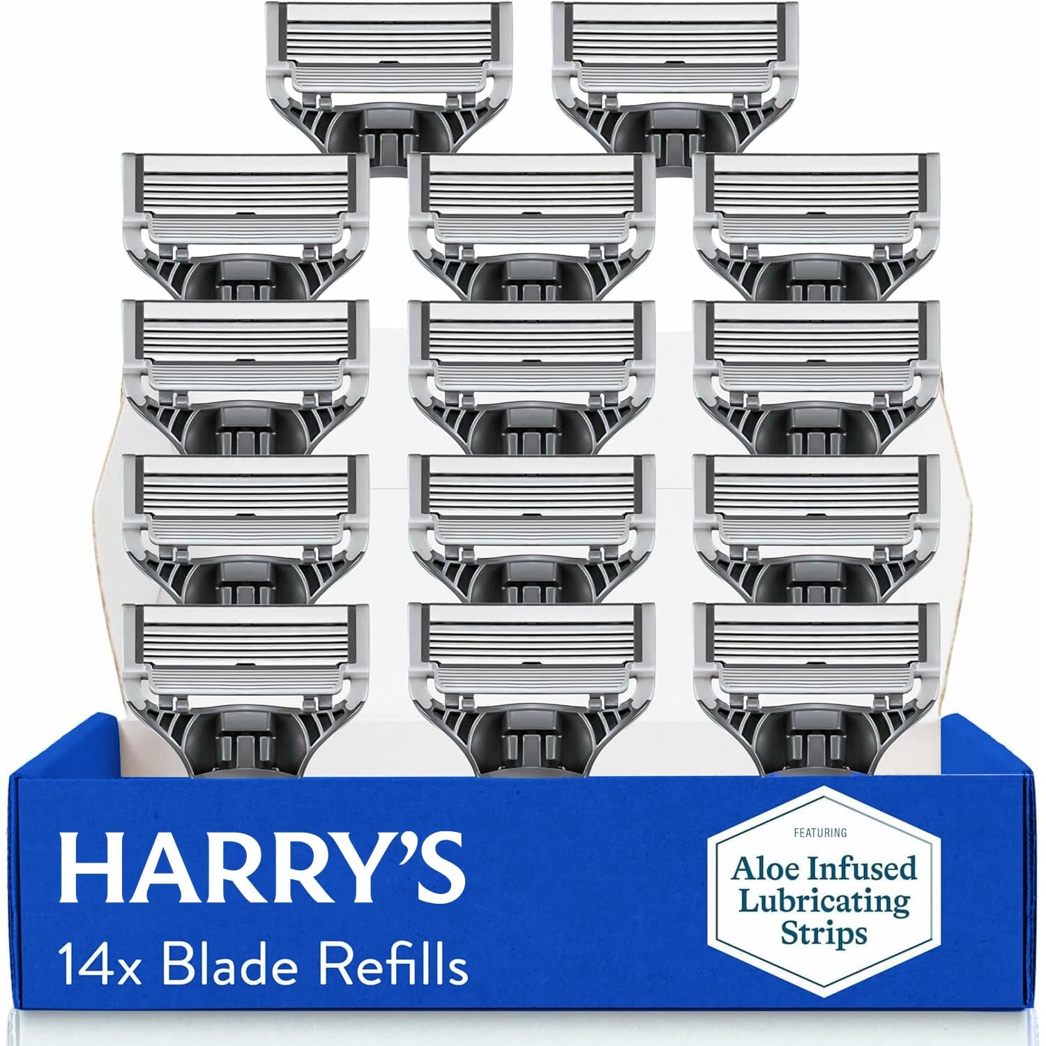 Razor Blades for Men - 14 Count - Premium Razor Blade Refill Cartridges