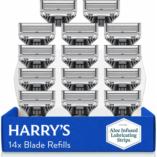 Razor Blades for Men - 14 Count - Premium Razor Blade Refill Cartridges