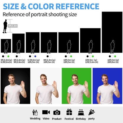 Vlog Streaming Youtube Photography Green Background Screen