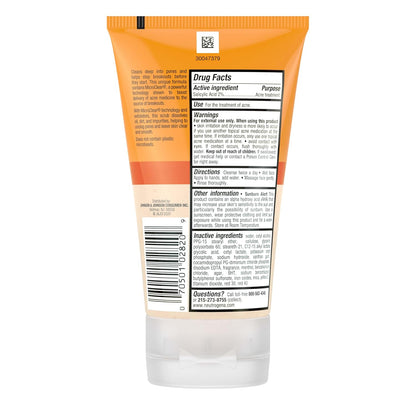 Oil-Free Acne Face Wash with 2% Salicylic Acid, Daily Exfoliating Scrub & Acne Treatment for Oily, Acne-Prone Skin, Clears Breakouts & Blackheads, 4.2 Fl. Oz